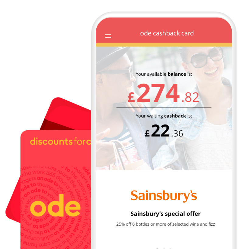 ode cashback card. <em>Quick, Simple, Rewarding</em>   Our top ode holders receive <em>over £200</em> cashback per year*